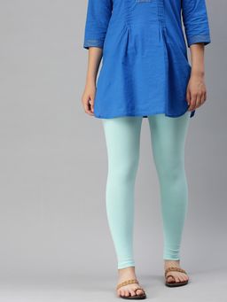 De Moza - Teal Ankle Length Churidar Leggings