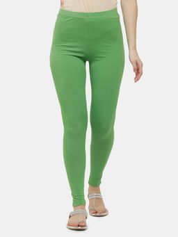 De Moza - Green Ankle Length Churidar Leggings