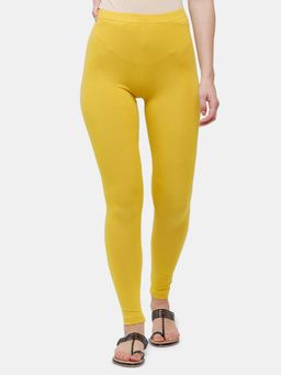De Moza - Mustard Ankle Length Churidar Leggings