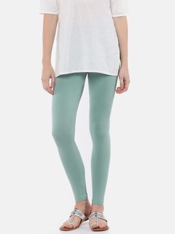 De Moza - Green Ankle Length Churidar Leggings