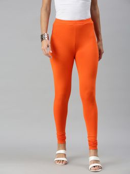 De Moza - Orange Churidar Leggings