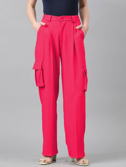 KOTTY - Womens Regular Fit Viscose Rayon Trousers