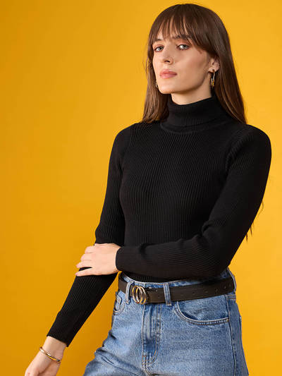 Women Turtle Neck Pullover