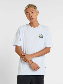 New Balance - Men Blue Cotton Half Sleeves T-Shirt