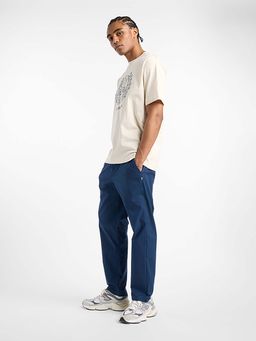 New Balance - Men Cream Cotton Half Sleeves T-Shirt