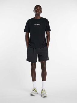 New Balance - Men Black Cotton Half Sleeves T-Shirt
