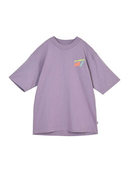 New Balance - Men Purple Cotton Half Sleeves T-Shirt