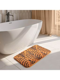 OBSESSIONS - Printed Anti-Skid Polyester Bath Mat, Rust