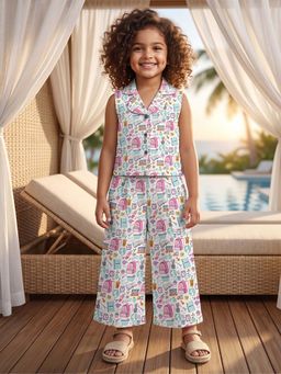 AJ Dezines - Multi-Color Printed Regular Top and Pant