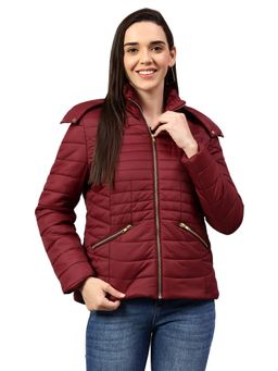 Cantabil - Women's Wine Casual Jacket