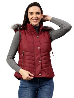 Cantabil - Women's Red Casual Jacket