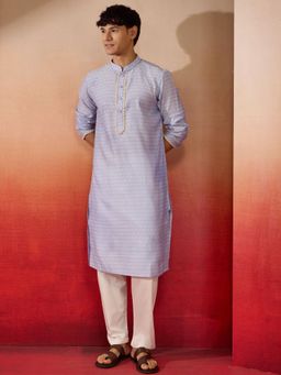 Vastramay - Lavender Jacquard Kurta with Pant