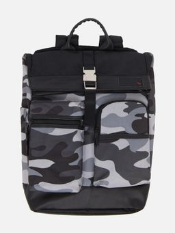 Spykar - Grey Camouflage Nylon Backpacks
