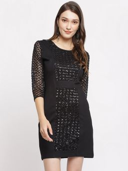 Latin Quarters - Women Shift Black Dress