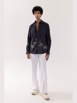 PAARSH - Men Blue Flamingo Shirt