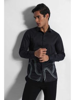 PAARSH - Men Black Wave Shirt