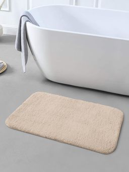 OBSESSIONS - Super Soft Anti Skid Polyester Bathmat - L.Beige