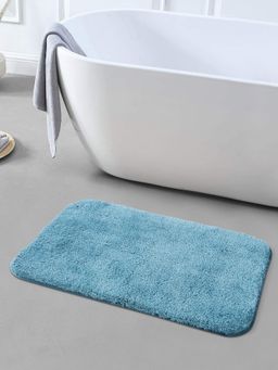 OBSESSIONS - Super Soft Anti Skid Polyester Bathmat - Aqua