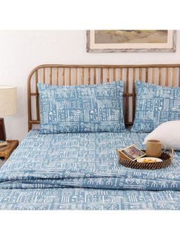 House This - Gamathi Bedsheet Set Light Blue (Single)