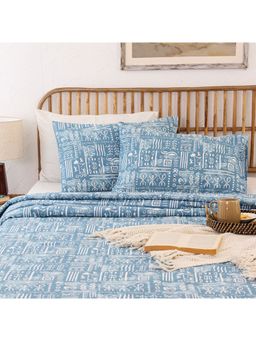 House This - Gamathi Duvet Cover Light Blue (Single)