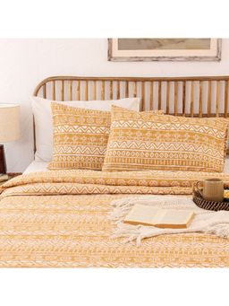 House This - Kullu Patti Duvet Cover Yellow (Single)