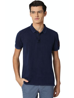 Peter England - Navy Blue Polo T-shirt