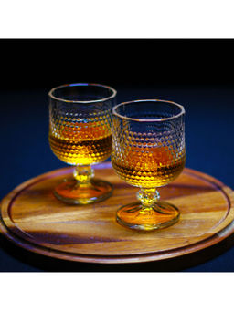 Melbify - Crystalite Brandy Snifter Glasses, 180Ml (Pack of 6)