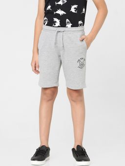 Jack & Jones Junior - Boys Grey Mid Rise Sweatshorts