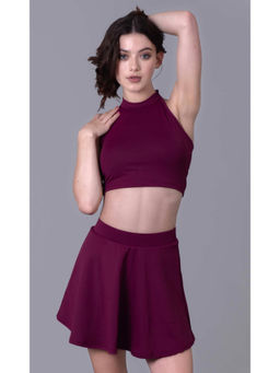 Keepfit - Women Red Polyester Top with Bottom