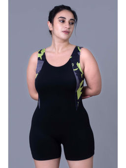 Keepfit - Women Black Polyester Swimsuit
