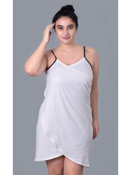 Keepfit - Women White Polyester Swim Dress