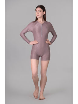 Keepfit - Women Beige Polyester Swimsuit