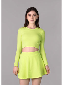 Keepfit - Women Green Polyester Top with Bottom