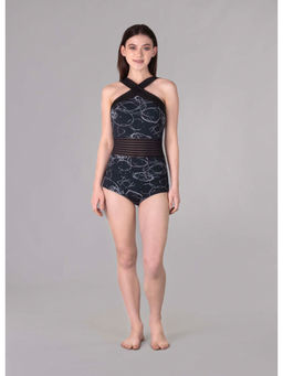 Keepfit - Women Black Polyester Swimsuit