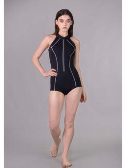 Keepfit - Women Black Polyester Swimsuit