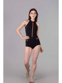 Keepfit - Women Black Polyester Swimsuit