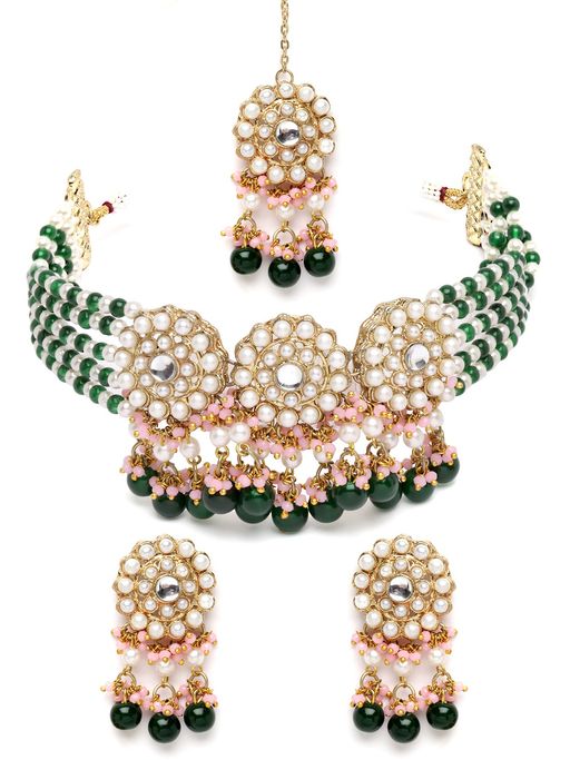 Kundan Choker Necklace Kundan Bridal Set Amazon Choker Necklace