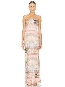 Alice + Olivia - Delora Strapless Maxi Dress