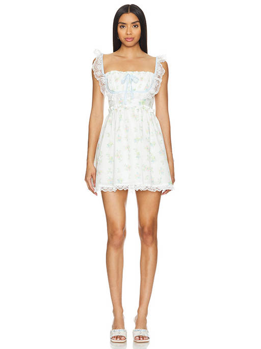 Nodress White Birthday Cake Print - キャミソール