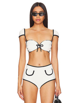 Montce Swim - X Olivia Culpo Cabana Bows Bikini Top