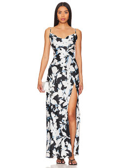 Nicholas - Ariel Asymmetrical Cowl Gown