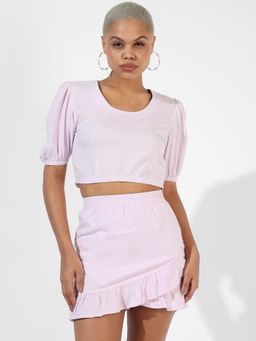 PINACOLADA - Women Solid Pink Regular Fit Co-Ords Set