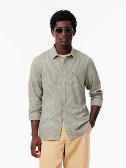 Lacoste - Men Multi-Color Regular Fit Cotton Flannel Shirt