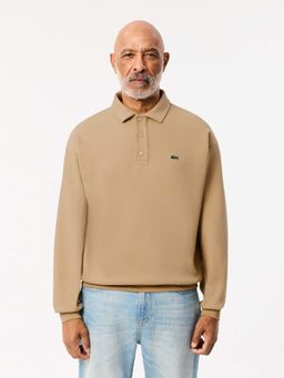Lacoste - Men Beige Loose Fit Pique Sweatshirt