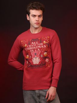 Free Authority - Official Stranger Things Demodog Regular Fit Sweatshirt for Men