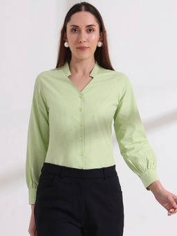 FITHUB - Green Professional and Stylish Formal Shirt For Women