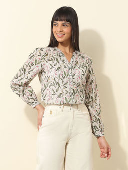 U.S. POLO ASSN. - Multi-Color Floral Printed Top