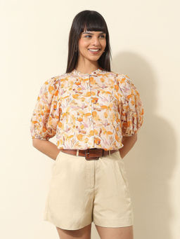 U.S. POLO ASSN. - Multi-Color Floral Printed Top