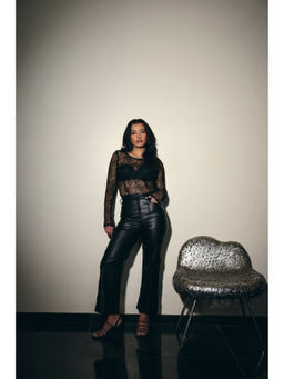 IT GIRL - Women Lace Design Full Sleeves Top