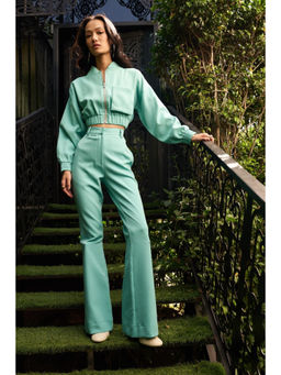 Kay Kay BY KKHUSHI SAHAII - Turquoise Claire Co-Ord Set